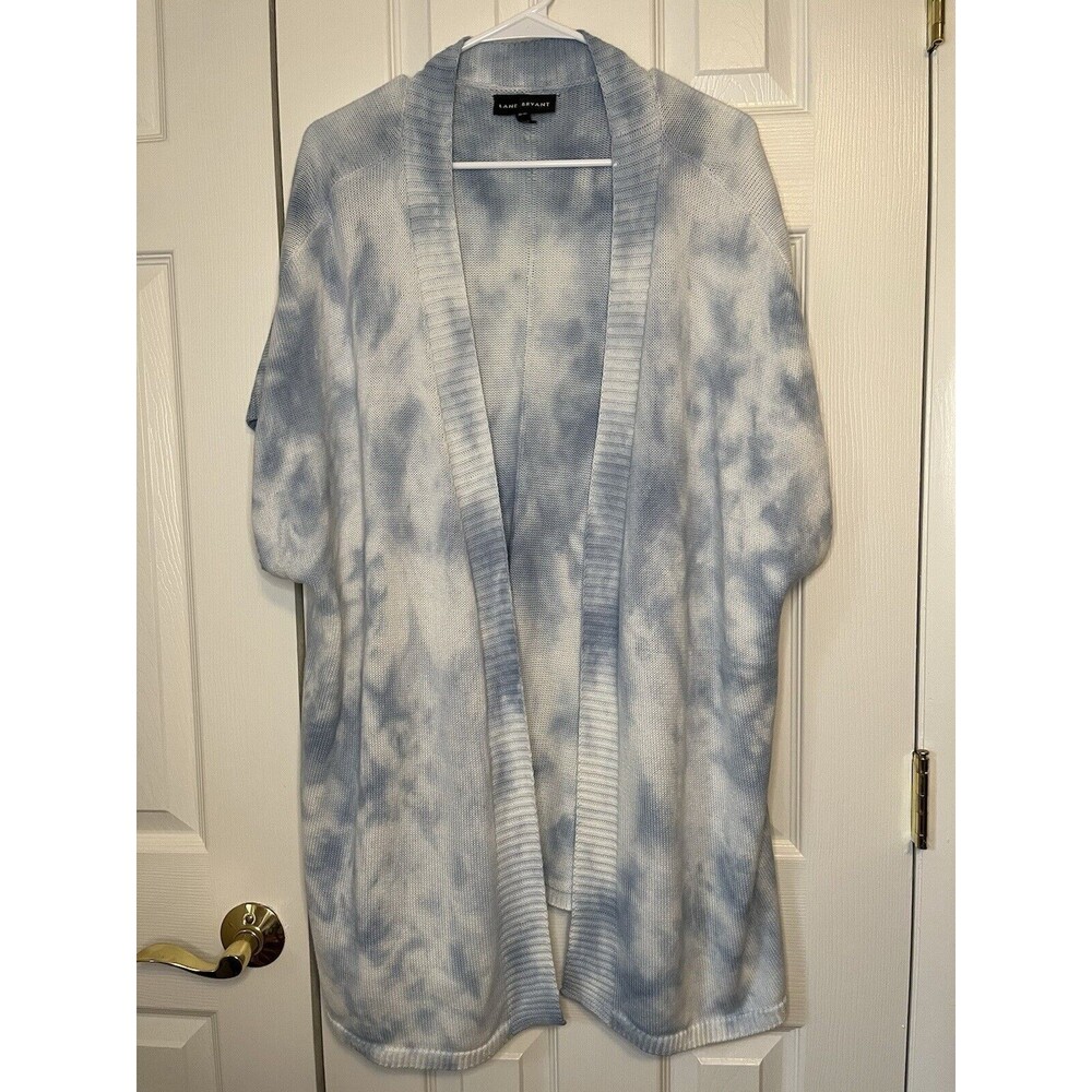 Lane Bryant Classic Short Dolman-Sleeve Open-Front Sweater 18/20